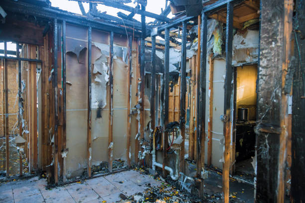 Professional Emergency Fire Cleanup technician working in Polkton, NC
